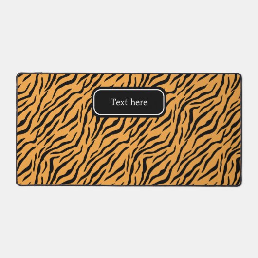 Modernes Tigermuster Schreibtischunterlage (Vorderseite)