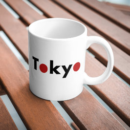 Modernes Tokio Japan Red Dots Light Color Kaffeetasse
