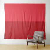 Modernes Tomato Red Split Tapestes Richtiges Geräu Wandteppich (Beispiel (Horizontal))