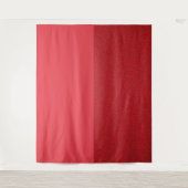 Modernes Tomato Red Split Tapestes Richtiges Geräu Wandteppich (Vorderseite)