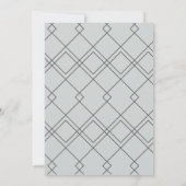 Modernes Topographie Dusty Blue Wedding Foto Save The Date (Rückseite)