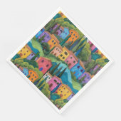 Modernes toskanisches Muster Serviette (Ecke)