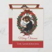 Modernes traditionelles Foto für Urlaub Weihnachte (Vorne/Hinten)