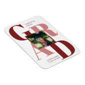 Modernes, trendige Typografie-Abschluss-Foto Magnet (Rechte Seite)