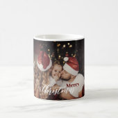 Modernes, trendige Weihnachts-Dunkle Dusky Familie Kaffeetasse (Mittel)
