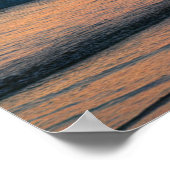 Modernes trendiger Sommer-Tropical Beach Sunset Poster (Ecke)