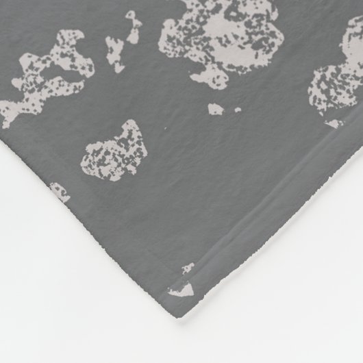 Modernes, trendiges, abstraktes Kronenmonogramm Fleecedecke (Ecke)