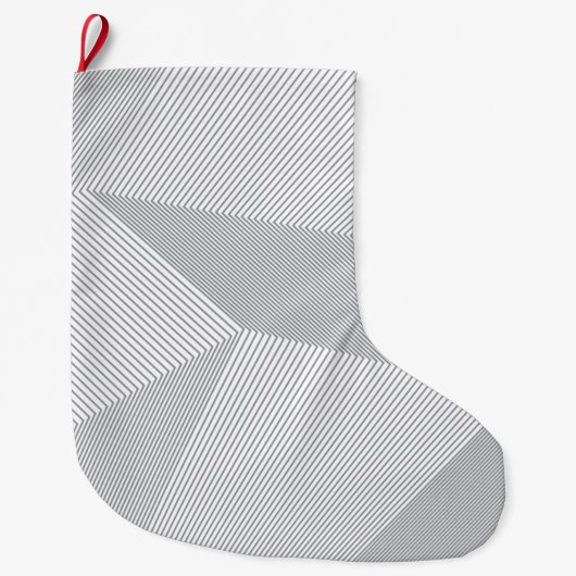 Modernes, trendiges, cooles, einfaches, künstleris großer weihnachtsstrumpf (Vorderseite)