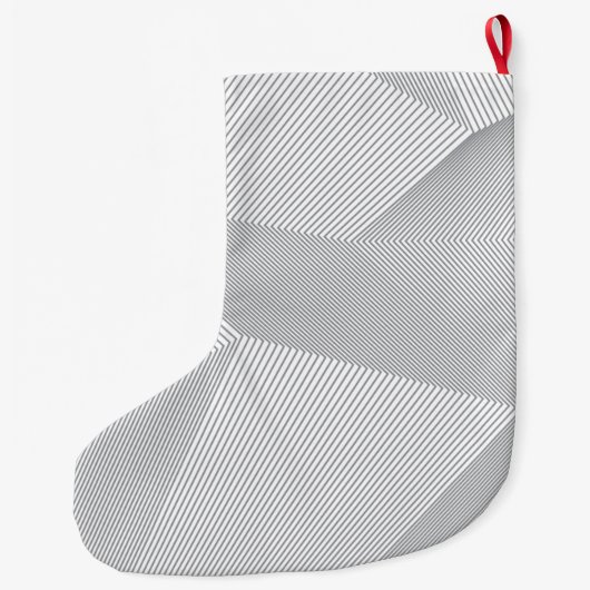 Modernes, trendiges, cooles, einfaches, künstleris großer weihnachtsstrumpf (Rückseite)