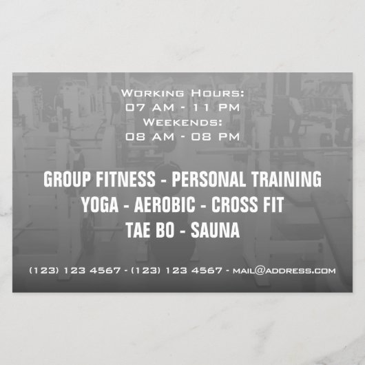 Modernes, trendiges Design mit promo-style Flyer (Hinten)