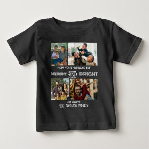 Modernes trendiges Foto aus Merry und Helle Family Baby T-shirt