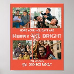 Modernes trendiges Foto aus Merry und Helle Family Poster