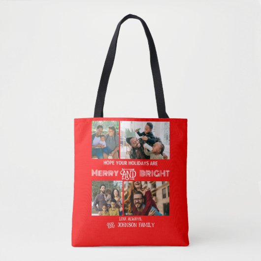 Modernes trendiges Foto aus Merry und Helle Family Tasche (Vorderseite)