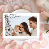 Modernes, trendiges Foto Feiertagskarte