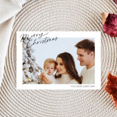 Modernes, trendiges Foto Feiertagskarte