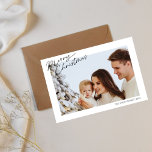 Modernes, trendiges Foto Feiertagskarte<br><div class="desc">Weihnachtskarte für Foto</div>