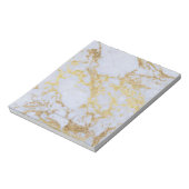 Modernes, trendiges Gold-Glitzer-Marmor Notizblock (Rotiert)