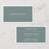 Modernes, trendiges, grünes, kreatives Design Visitenkarte (Vorne/Hinten)