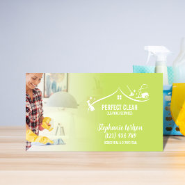 Modernes, trendiges Haus Reinigungsanstalt Janitor Visitenkarte