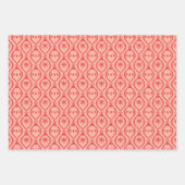 Modernes trendiges Retro Rotwein-Urlaubsmuster Geschenkpapier Set (Vorderseite 2)