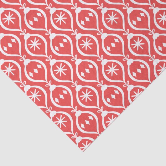 Modernes trendiges Retro Rotwein-Urlaubsmuster Seidenpapier (Ausschnitt)