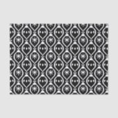 Modernes trendiges Retro Schwarzes Holiday Ornamen Seidenpapier (Vorderseite)