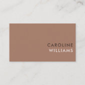 Modernes, trendiges Rosenholz Visitenkarte (Vorderseite)