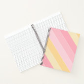 Modernes, trendiges Template Elegantes Streifen Pa Notizblock (Innenseite)