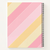 Modernes, trendiges Template Elegantes Streifen Pa Notizblock (Rückseite)