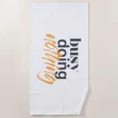 Modernes, trendiges, urbanes Design von "Business Strandtuch (Vorderseite)