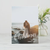 Modernes, trendiges WeihnachtskuppelFoto Feiertagskarte (Stehend Vorderseite)