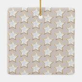 Modernes, trendiges WeihnachtskuppelFoto Keramikornament (Rückseite)