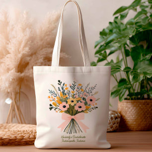 Modernes trendisches Wedding Bouquet Tragetasche