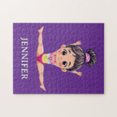 Modernes Trendsetter Personalisiert Gymnastik Gymn Puzzle (Horizontal)