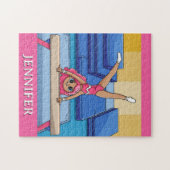 Modernes Trendsetter Personalisiert Gymnastik Gymn Puzzle (Horizontal)