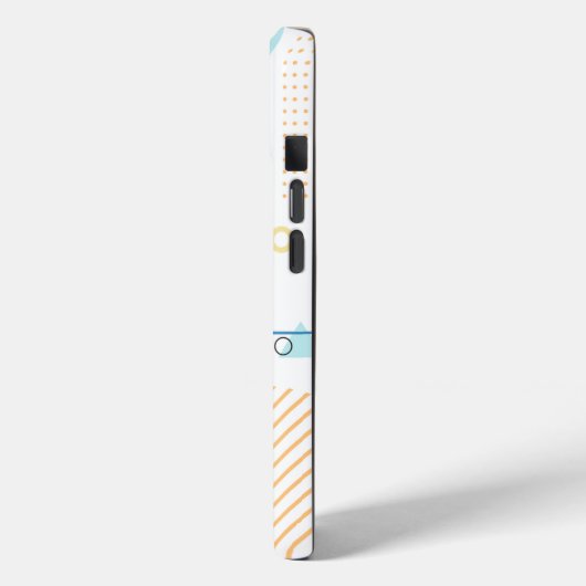 Modernes, trendy Abstrakt Geometric Art Monogram Case-Mate iPhone Hülle (Rückseite / Links)