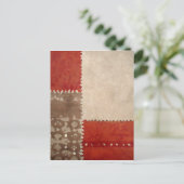 Modernes Trendy Abstrakt Postkarte (Stehend Vorderseite)