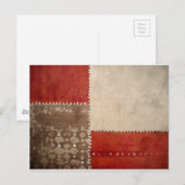 Modernes Trendy Abstrakt Postkarte (Vorne/Hinten)