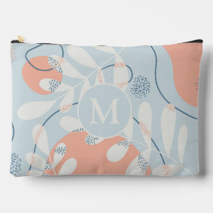 Modernes, trendy Abstraktes Monogramm botanischer  Zubehörtasche