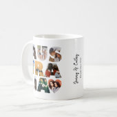 Modernes Trendy AUSTRALIA Herz 10 FotoCollage Kaffeetasse (Vorderseite Links)