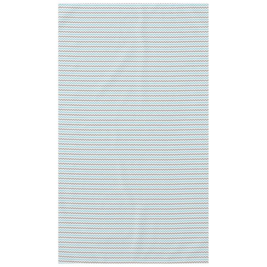 Modernes trendy Blue Grau Zickzack Muster Tischdecke (Vorderseite)