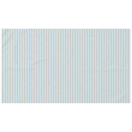 Modernes trendy Blue Grau Zickzack Muster Tischdecke (Vorderseite (Horizontal))