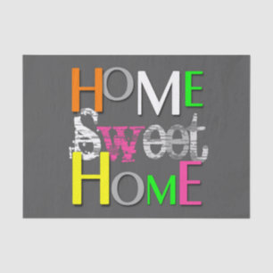 Modernes Trendy buntes Zuhause-Bonbon-Zuhause Seidenpapier