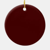 Modernes, trendy Christmas Dark Gold Accent Couple Keramik Ornament (Hinten)