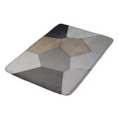 Modernes, trendy Earth Tonmuster Badematte (Schrägansicht)