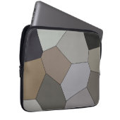 Modernes, trendy Earth Tonmuster Laptopschutzhülle (Vorne Rechts)