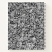 Modernes Trendy Elegante Marble Gold Notizblock (Rückseite)