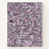 Modernes Trendy Elegante Marble Gold Notizblock (Rückseite)