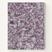 Modernes Trendy Elegante Marble Gold Notizblock (Rückseite)