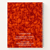 Modernes Trendy Elegante Marble Gold Notizblock (Rückseite)